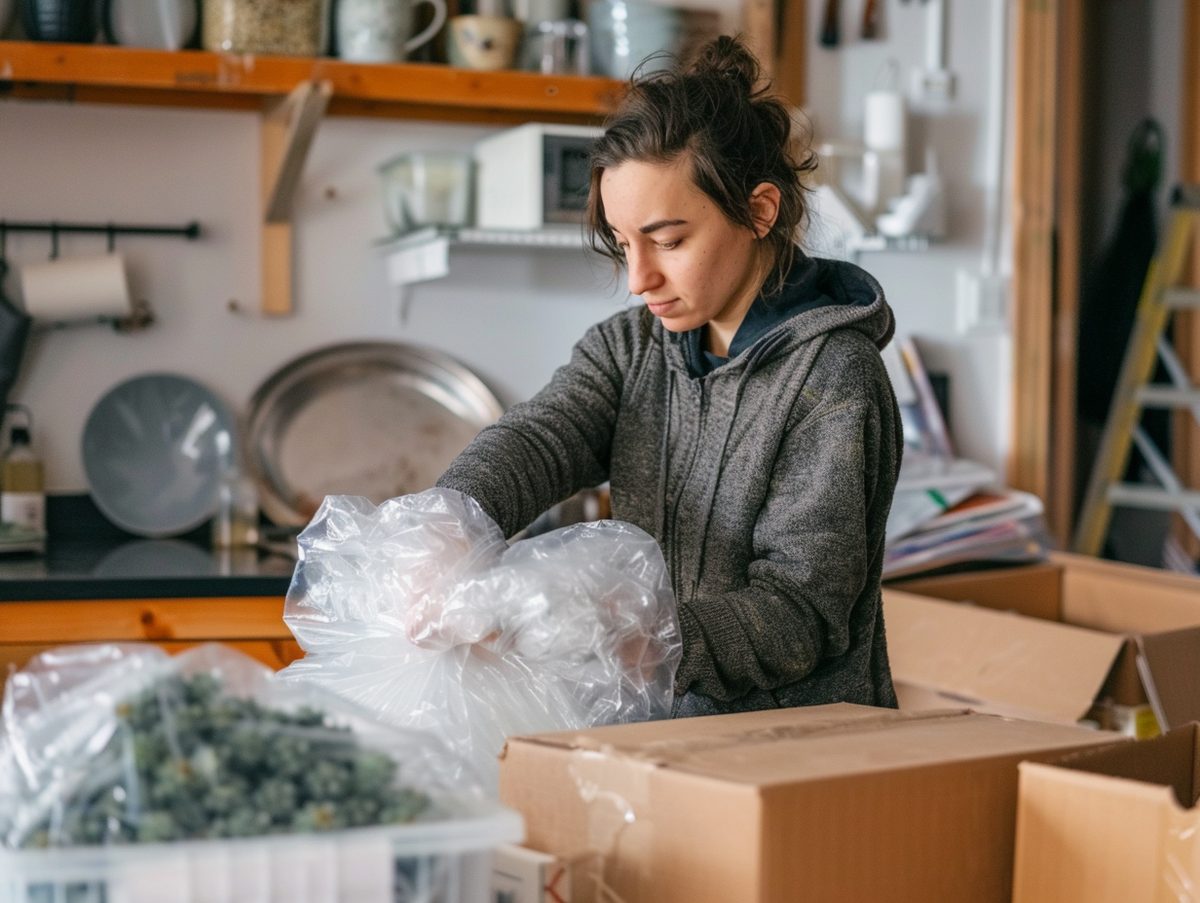 Careful furniture wrapping