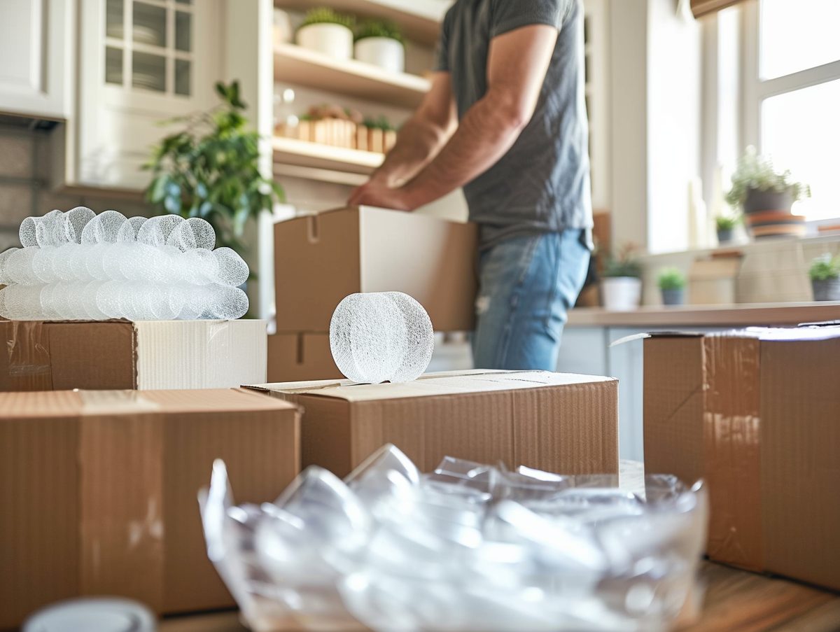 Wrapping fragile items for safe transit